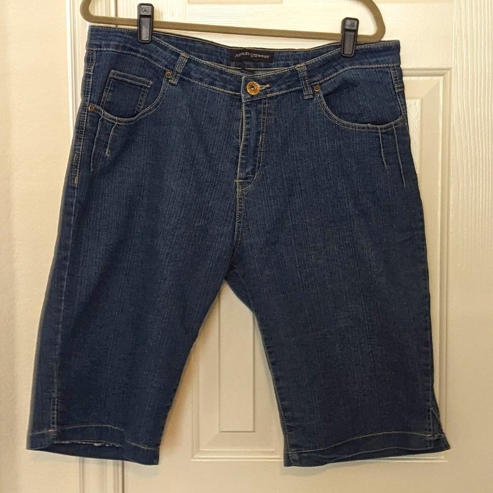 Ashley Stewart Denim Bermuda Shorts size 16W